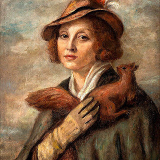 Dama z wiewiórką 1935