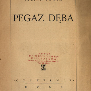 tuwim-Pegaz-dęba-dedykacja-Czytelnik-1950-04
